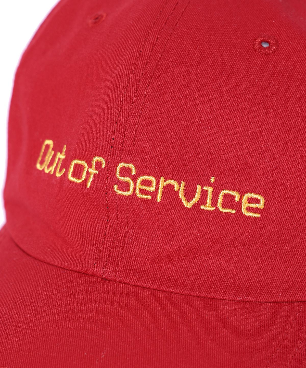 사운즈라이프(SOUNDSLIFE) Vintage Lettering Washing Ball Cap Red