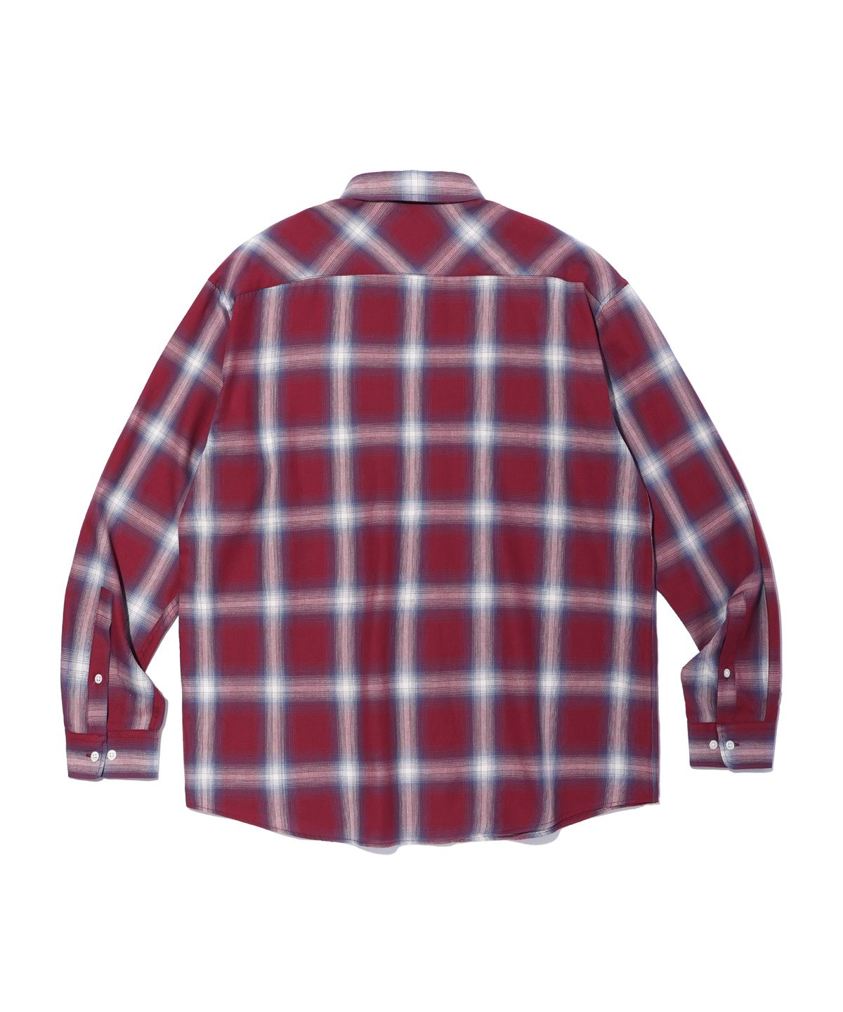 사운즈라이프(SOUNDSLIFE) Ombre Check Shirt Red