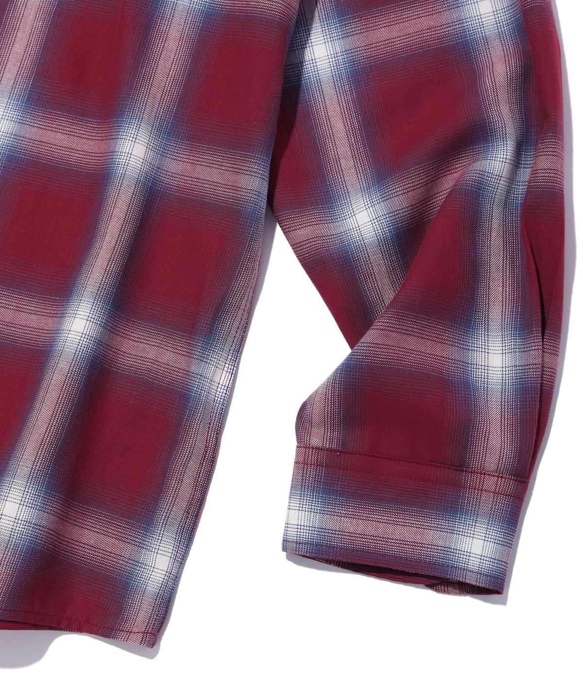 사운즈라이프(SOUNDSLIFE) Ombre Check Shirt Red