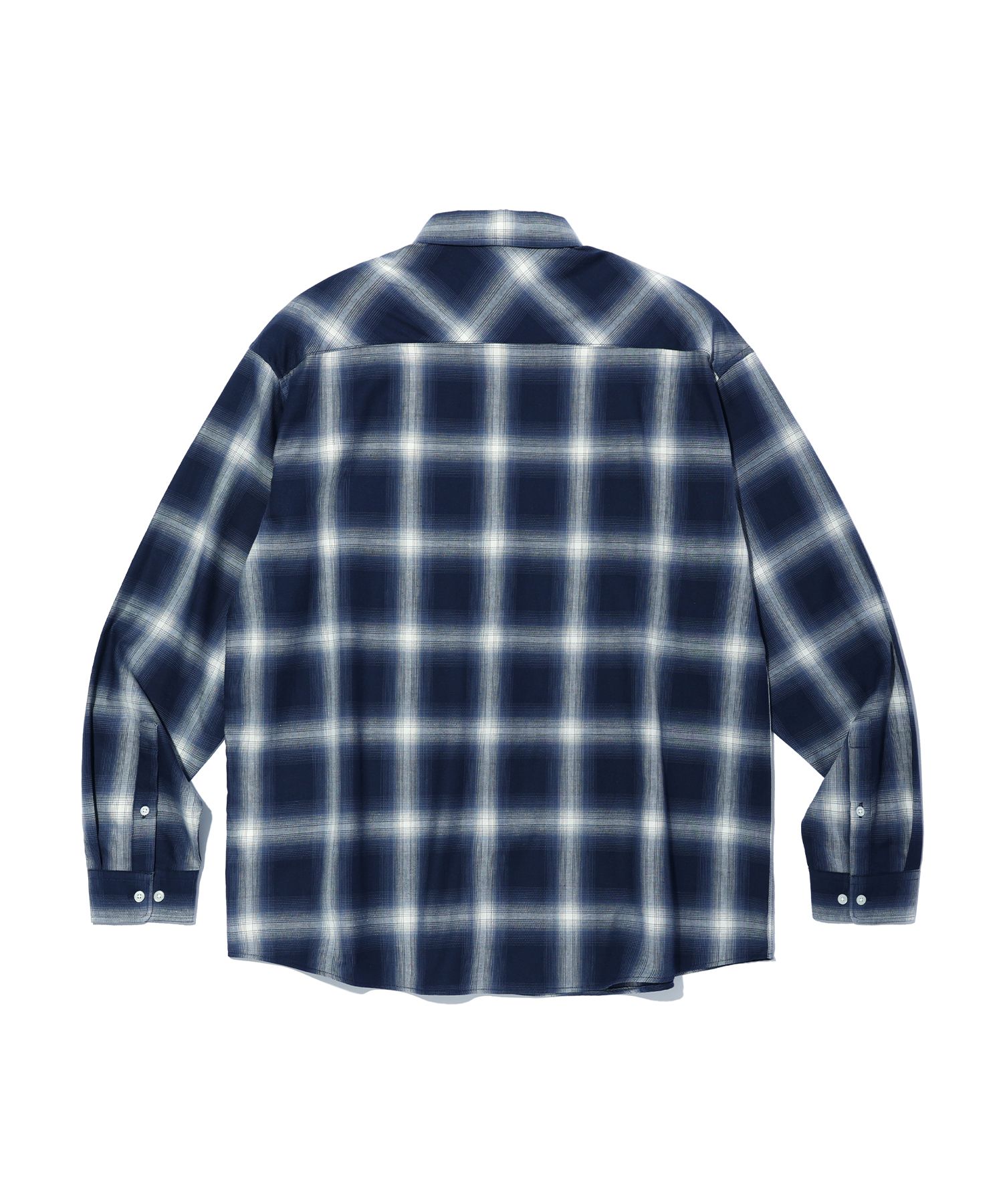 スタンダードカリフォルニア SD Ombre Check Shirt navy MUSINSA | SOUNDSLIFE Ombre Check Shirt Navy