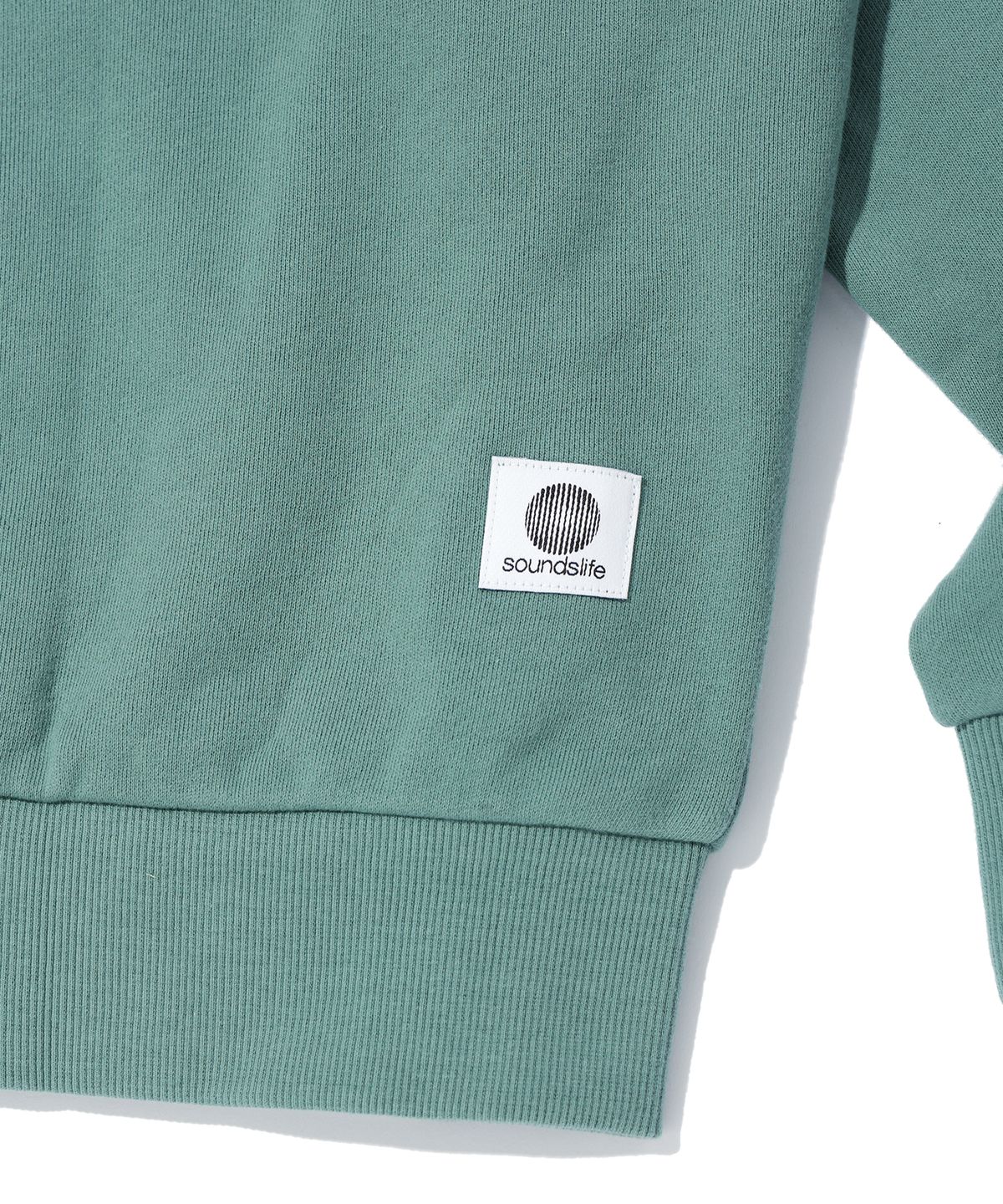 사운즈라이프(SOUNDSLIFE) INST Graphic Hoodie pullover Dark Green