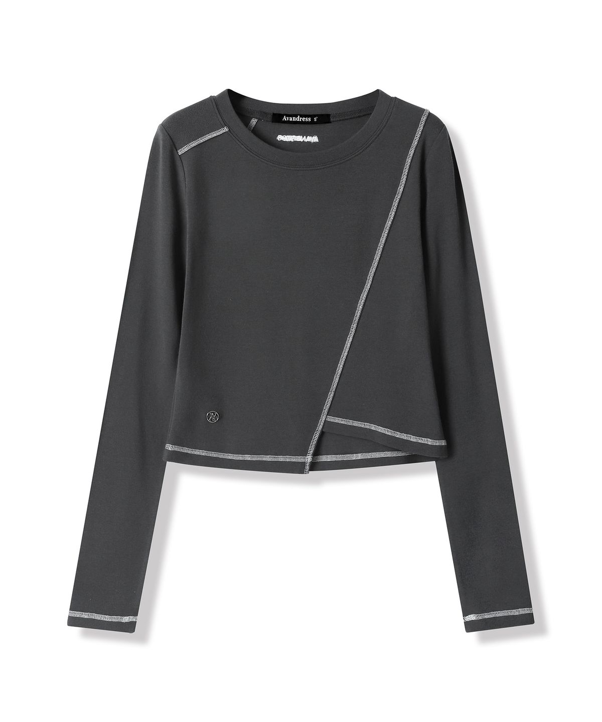 어반드레스(AVANDRESS) Ssance Unbalanced Line Stitch Long Sleeve - 5COL