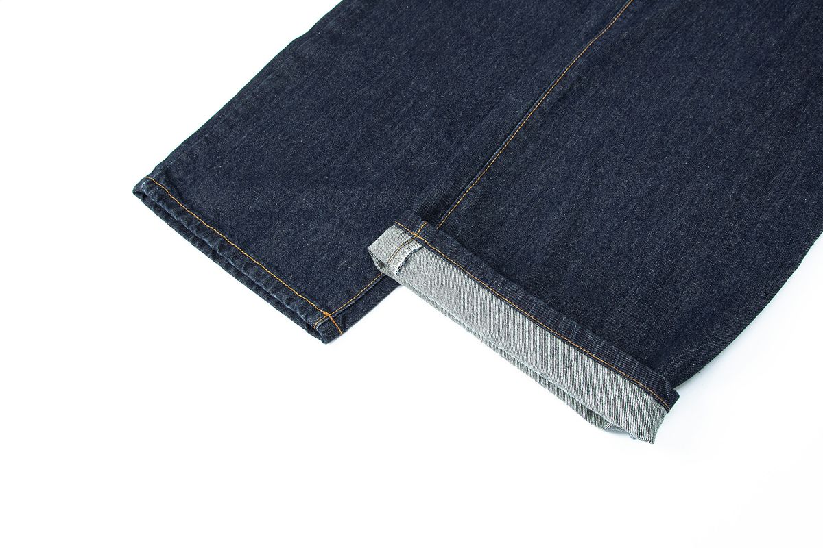 샐러드바구니(SALAD BAGUNI) Signature Semi Wide Jeans - deep blue