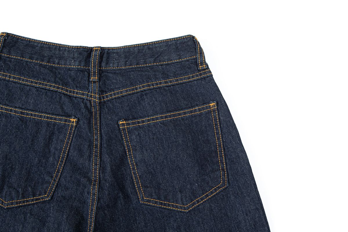 샐러드바구니(SALAD BAGUNI) Signature Semi Wide Jeans - deep blue