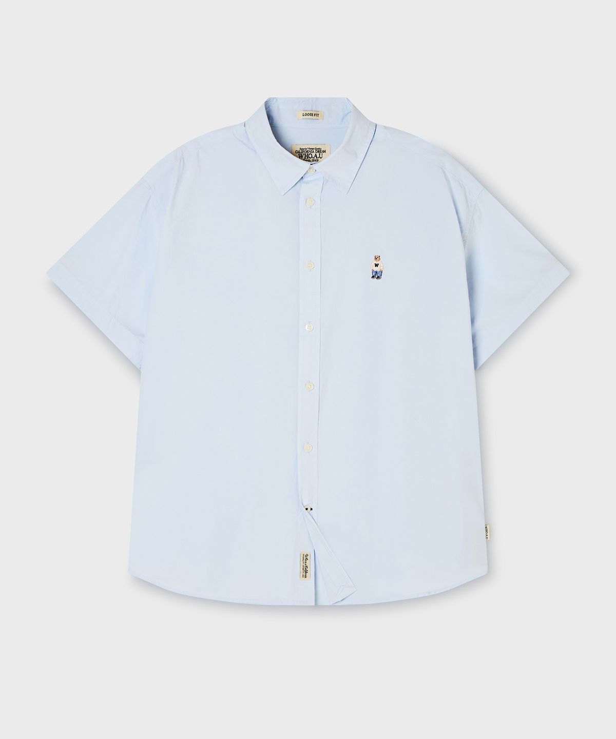 후아유(WHO.A.U) Steve Loose Fit Short Sleeve Shirts / WHYAG2511F