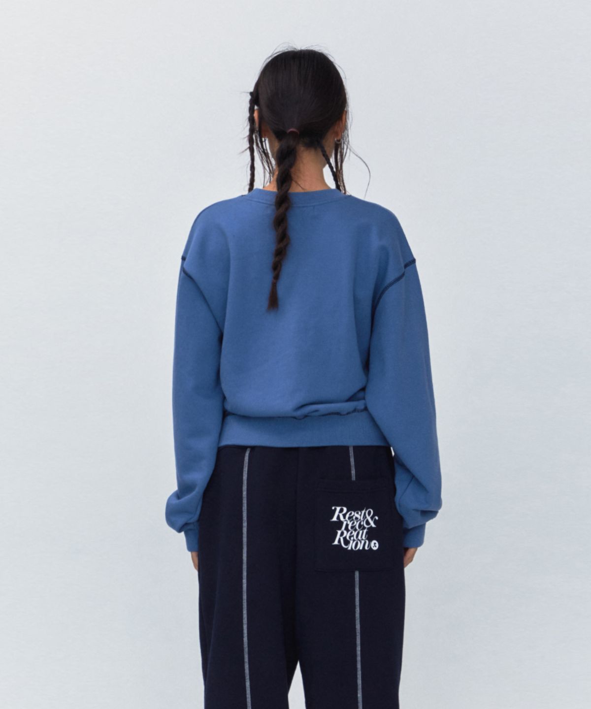 레스트앤레크레이션(REST&RECREATION) RR COLORATION SWEATSHIRT_BLUE