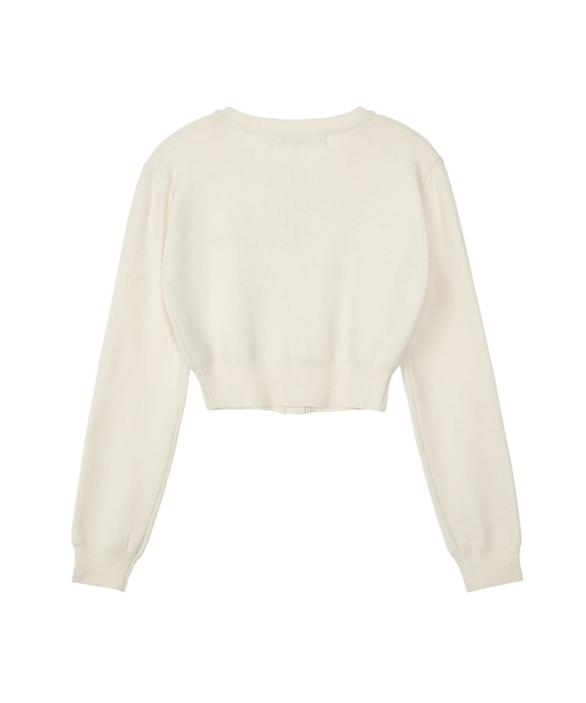 레스트앤레크레이션(REST&RECREATION) RR CROP KNIT CARDIGAN_IVORY