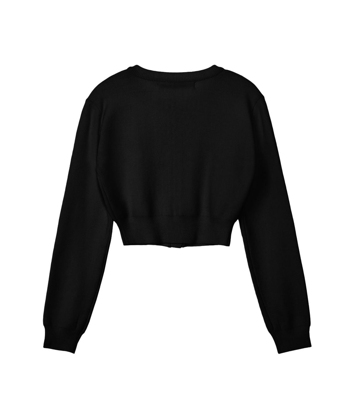 레스트앤레크레이션(REST&RECREATION) RR CROP KNIT CARDIGAN_BLACK