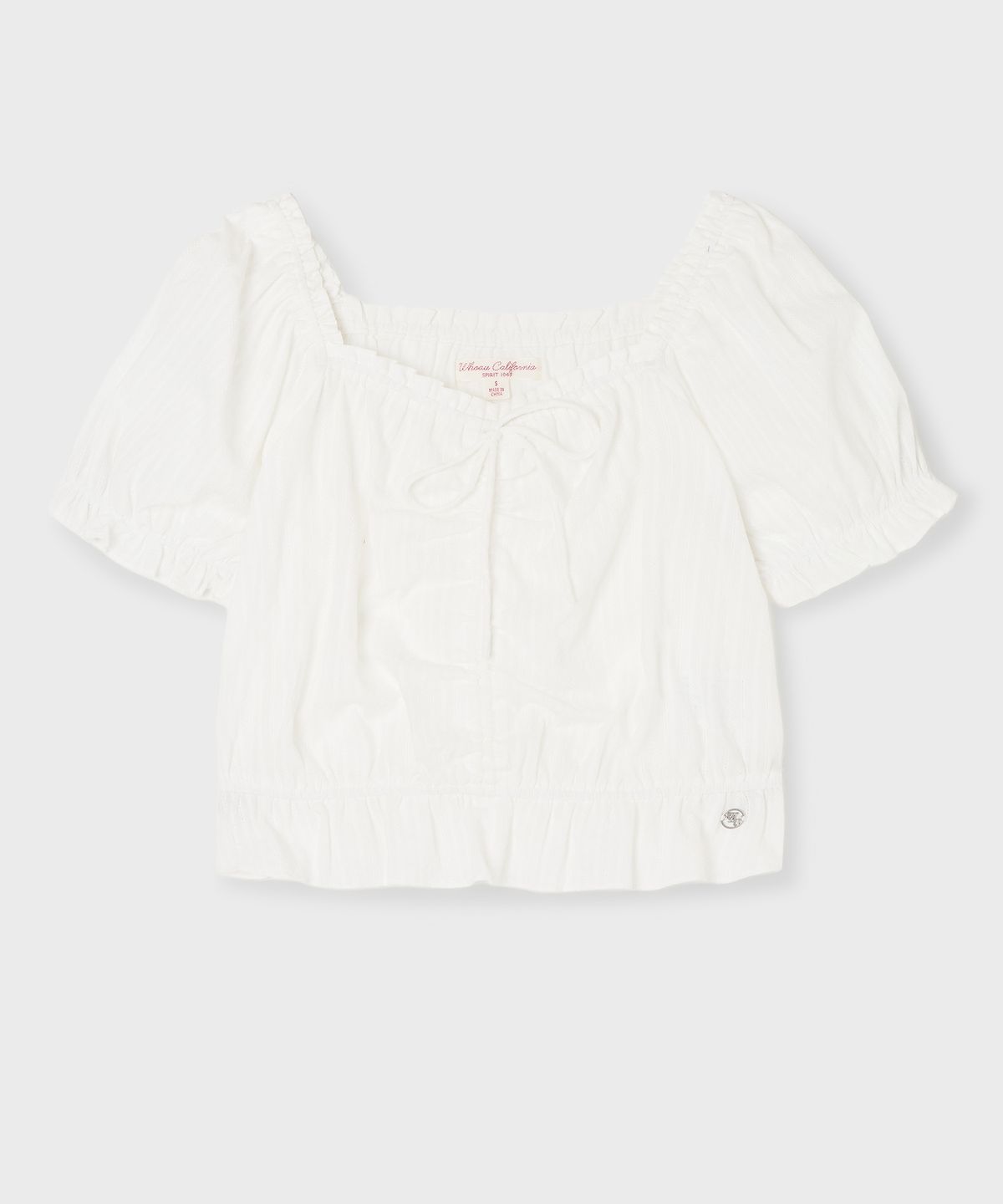 후아유(WHO.A.U) Dobby Shiring Blouse / WHBLG2521F