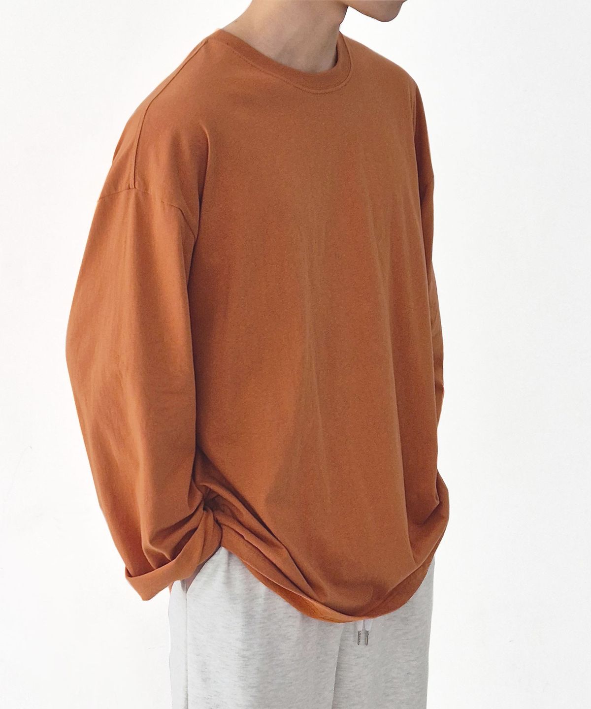 음(UMM) 20컬러 무지코튼 오버핏긴팔티