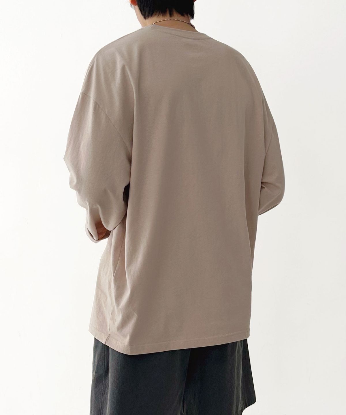 음(UMM) 20컬러 무지코튼 오버핏긴팔티