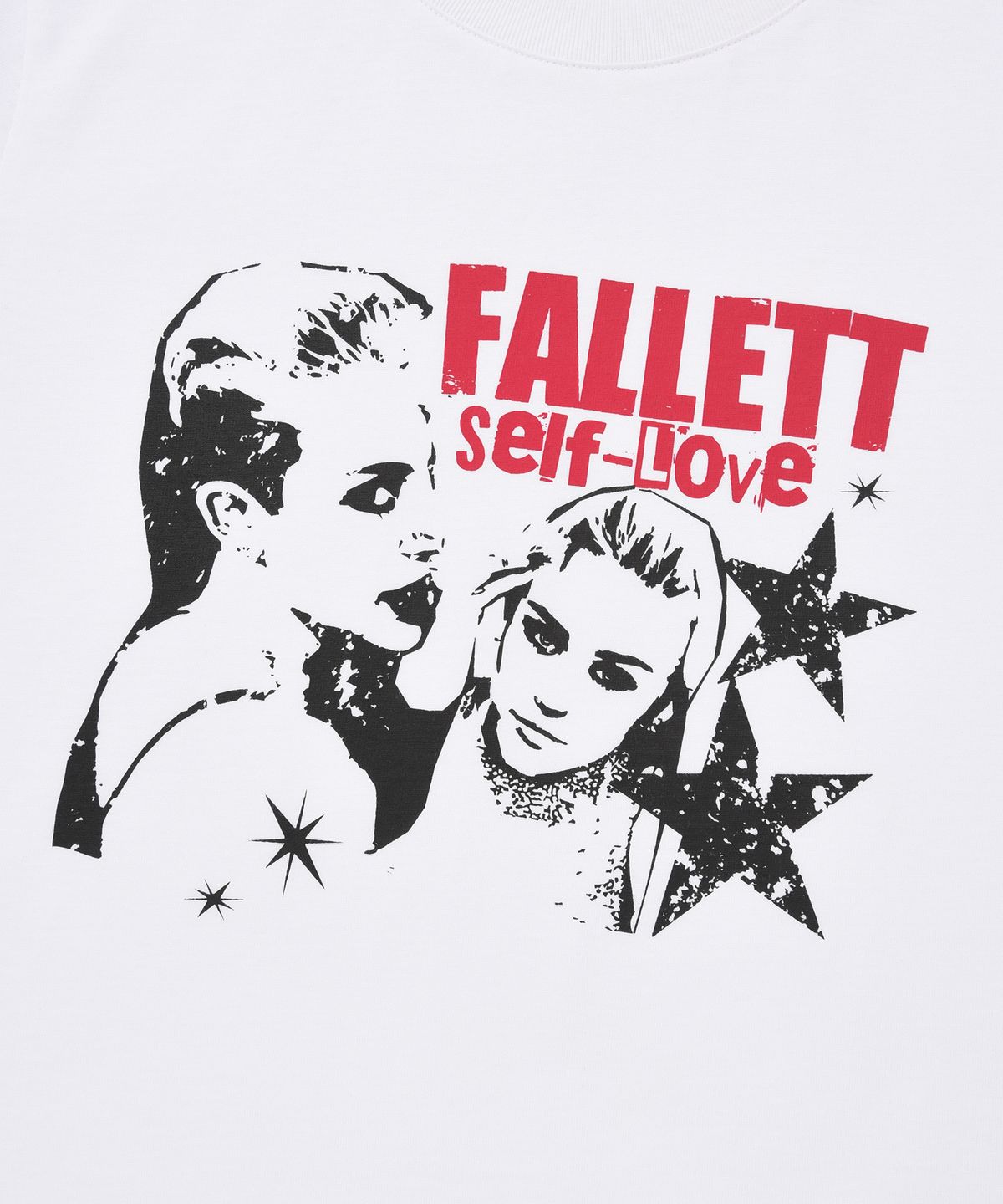 팔렛(FALLETT) [23SS] 셀프러브 크롭 반팔티 화이트