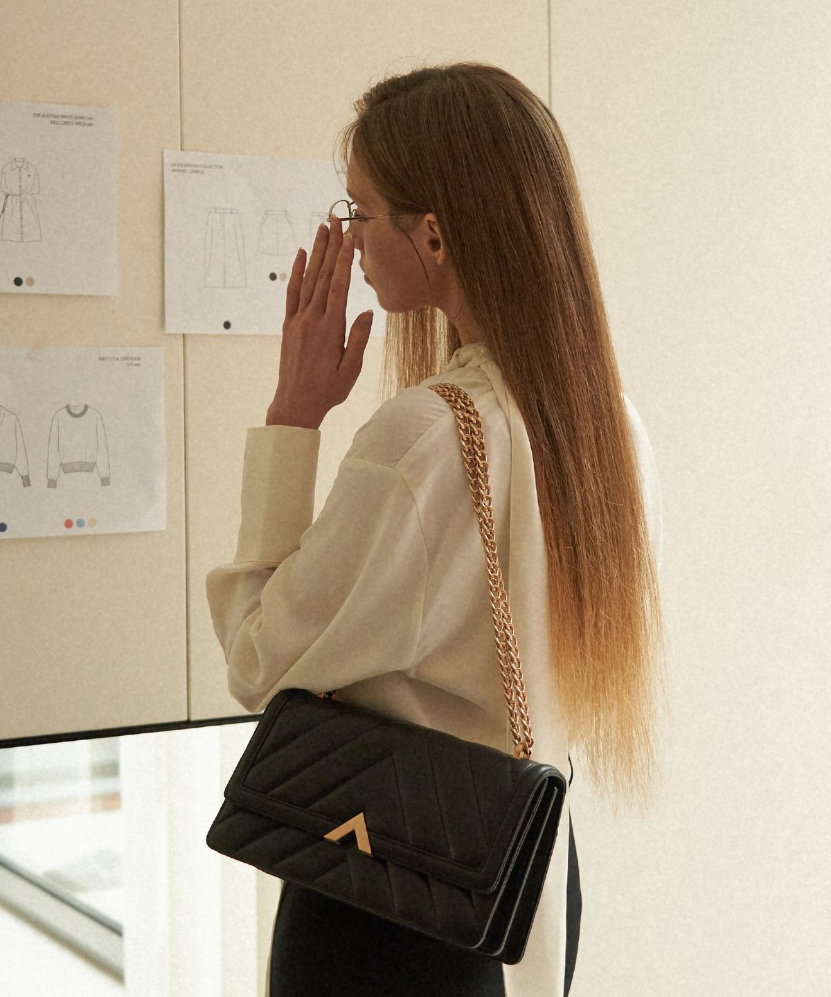 벨류엣(VALLUAT) Edero Quilting bag_Black