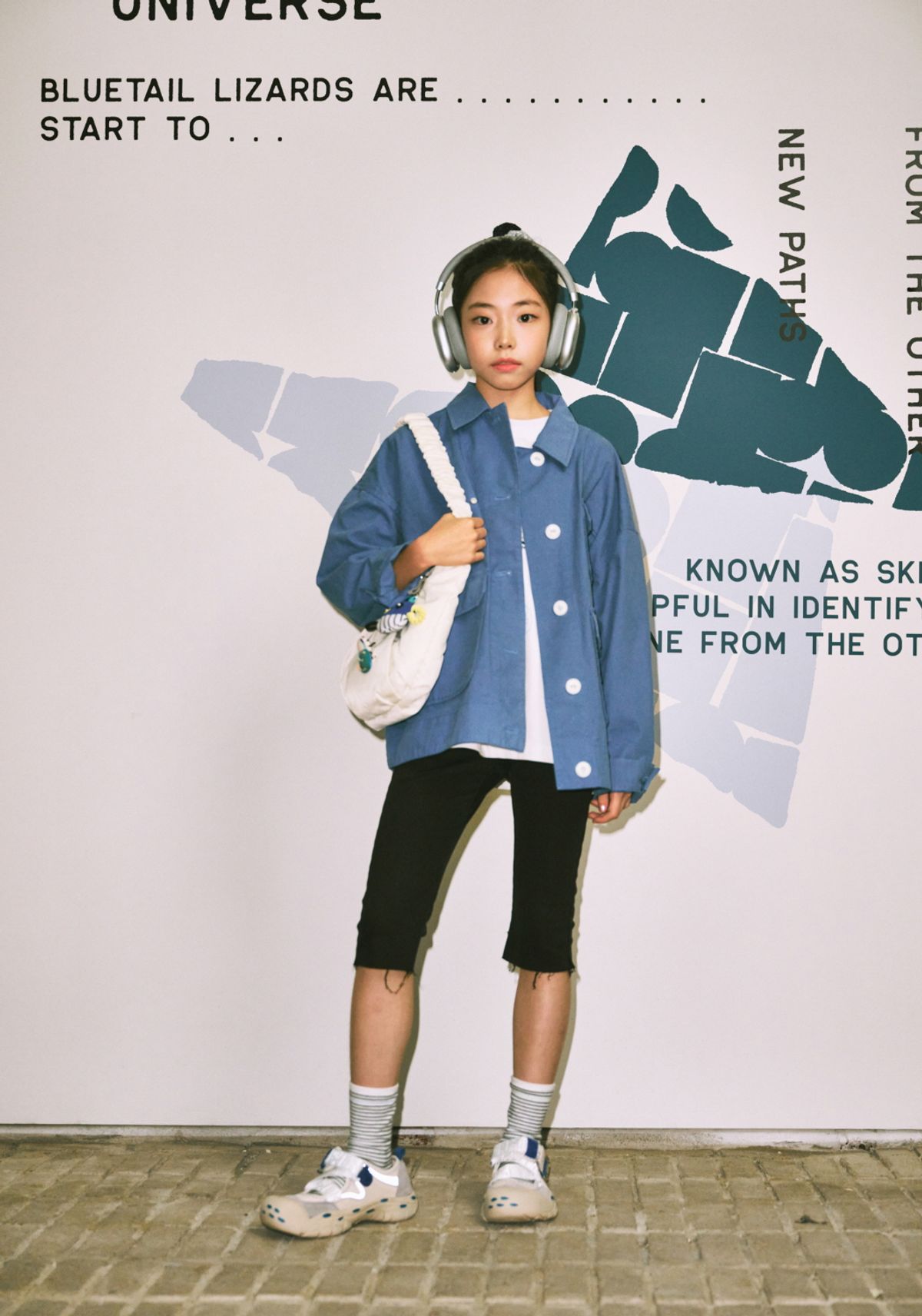 블루테일(BLUETAIL) 워크웨어 블루 우븐 자켓