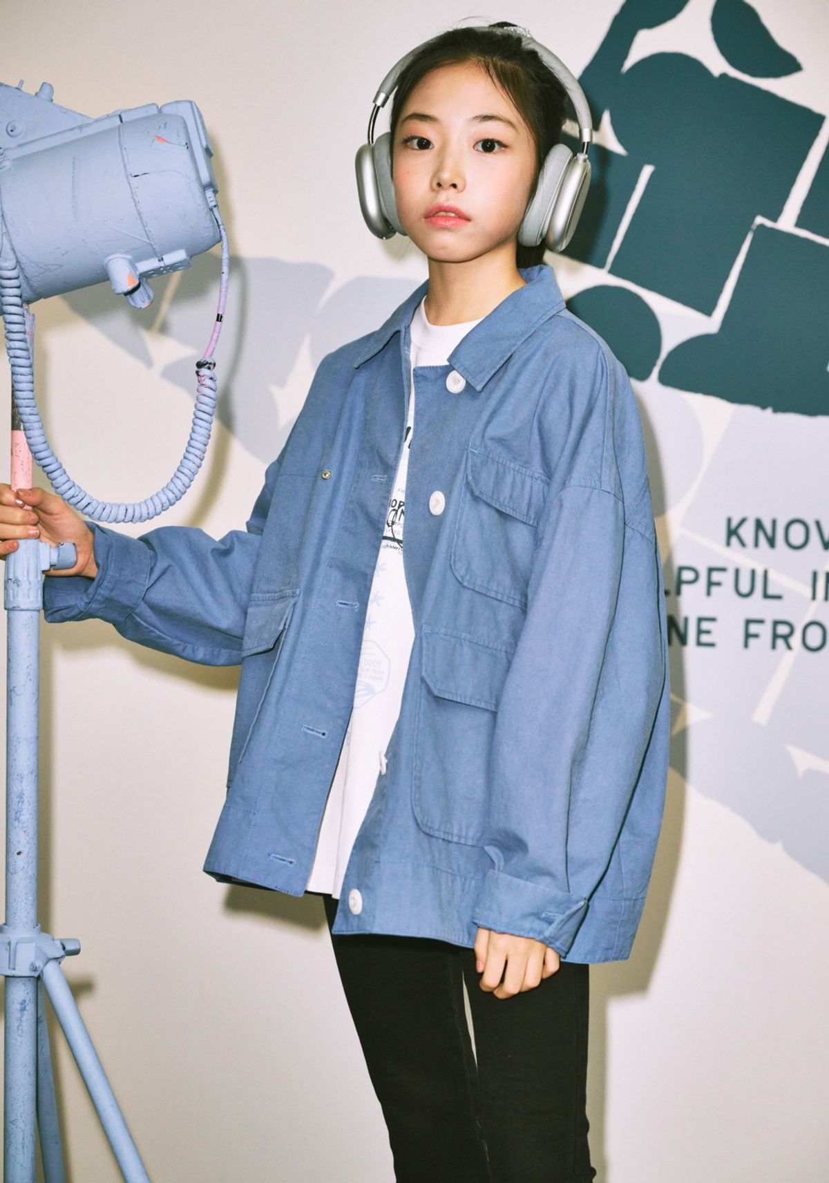블루테일(BLUETAIL) 워크웨어 블루 우븐 자켓