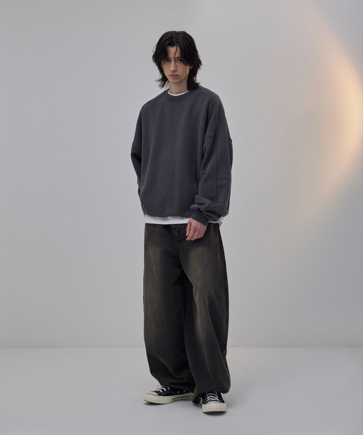 MUSINSA | STANDARDERROR 87-STAN047 Balloon fit washed wide