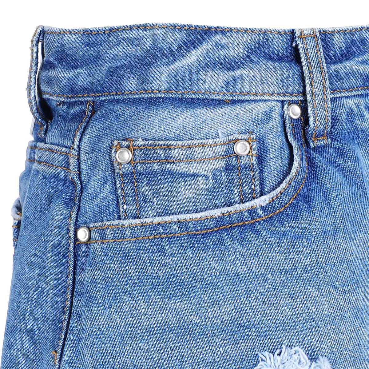 라라폭스(LALAFOX) LAYERED SKIRT DENIM PANTS BLUE BQ2DP003