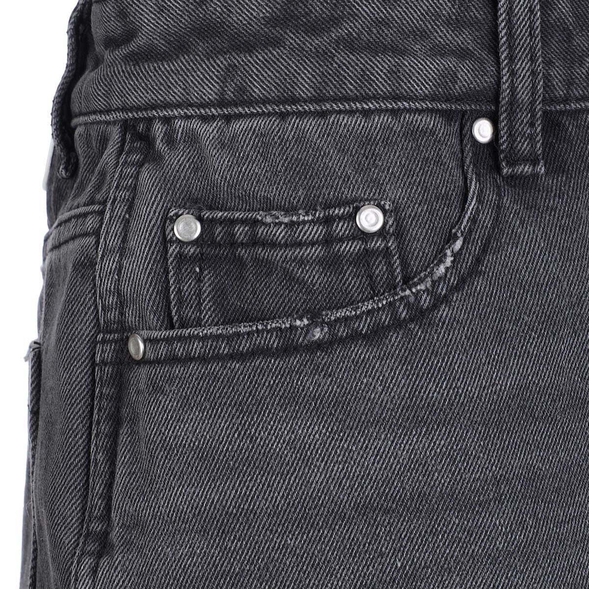 라라폭스(LALAFOX) LAYERED DENIM SHORTS BLACK BQ2DP002