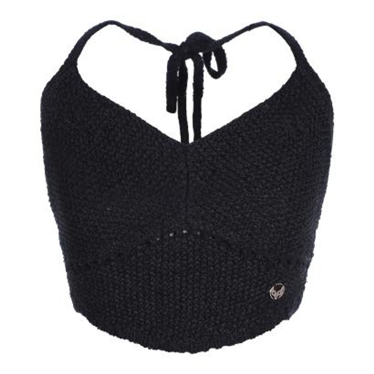 라라폭스(LALAFOX) KNIT HALTERNECK TOP BLACK BQ2KV002