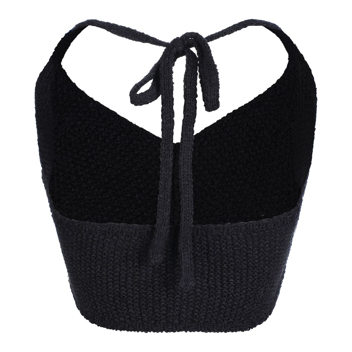 라라폭스(LALAFOX) KNIT HALTERNECK TOP BLACK BQ2KV002