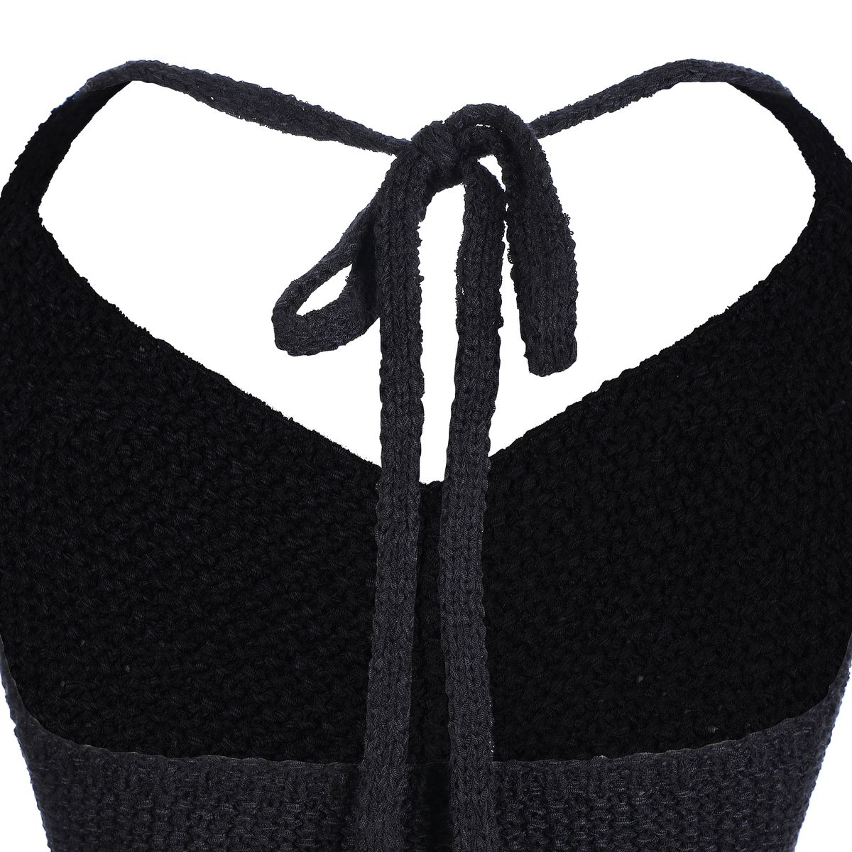 라라폭스(LALAFOX) KNIT HALTERNECK TOP BLACK BQ2KV002