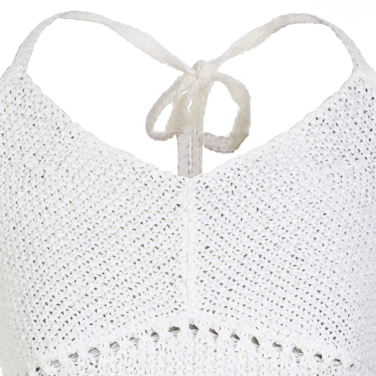 라라폭스(LALAFOX) KNIT HALTERNECK TOP WHITE BQ2KV001