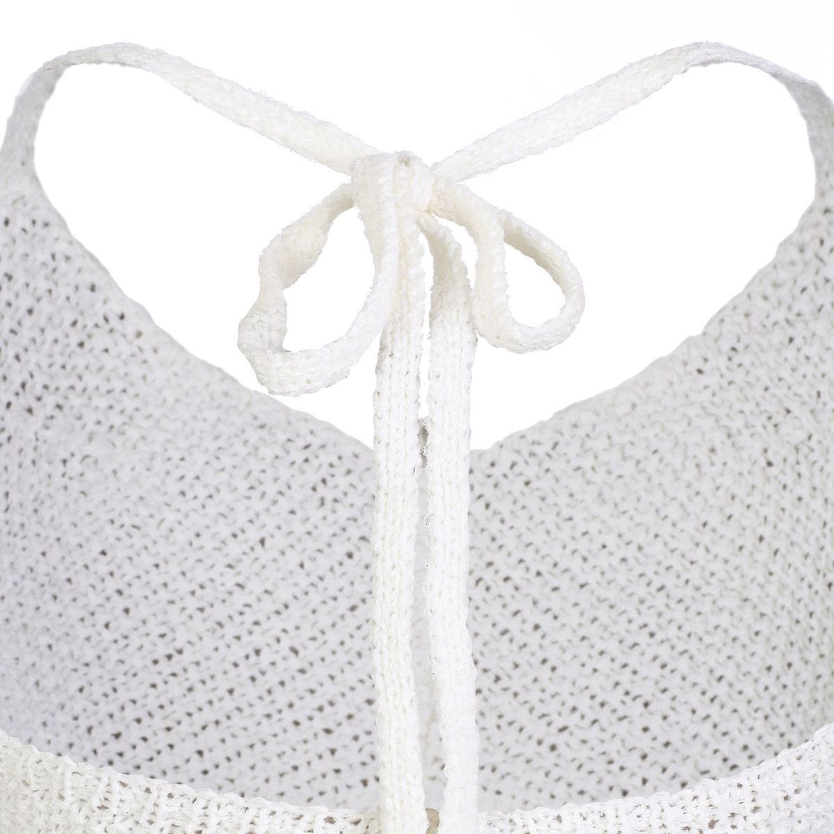 라라폭스(LALAFOX) KNIT HALTERNECK TOP WHITE BQ2KV001