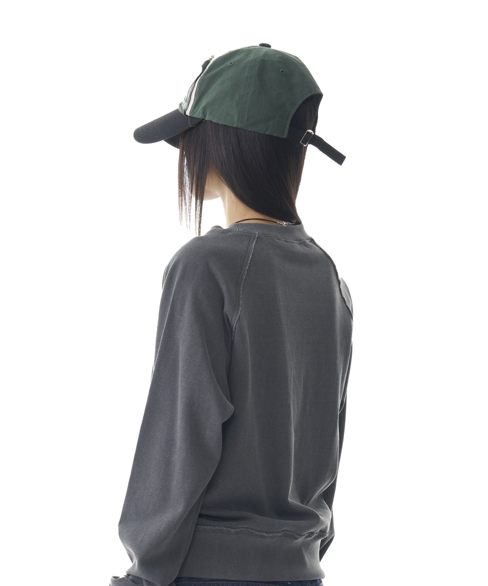 ビンテージ キャップ 韓国[AAKAM] CROS2 WASHED DAMAGE BALL CAP MUSINSA | AAKAM CROS2 Washed Damage Ball Cap (Green Gray)
