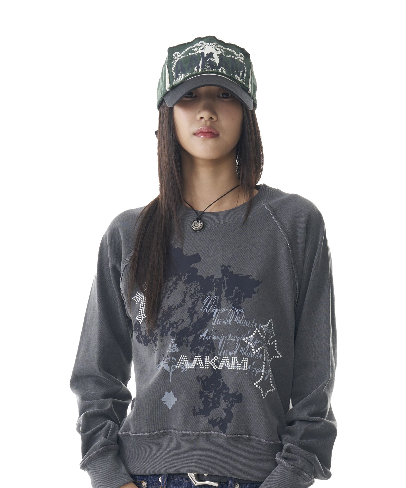 ◆AAKAM◆ Washed Poster Patch Ball Cap Green AK24ACC02GN MUSINSA公式 | AAKAM Washed Poster Patch Ball Cap (Green)