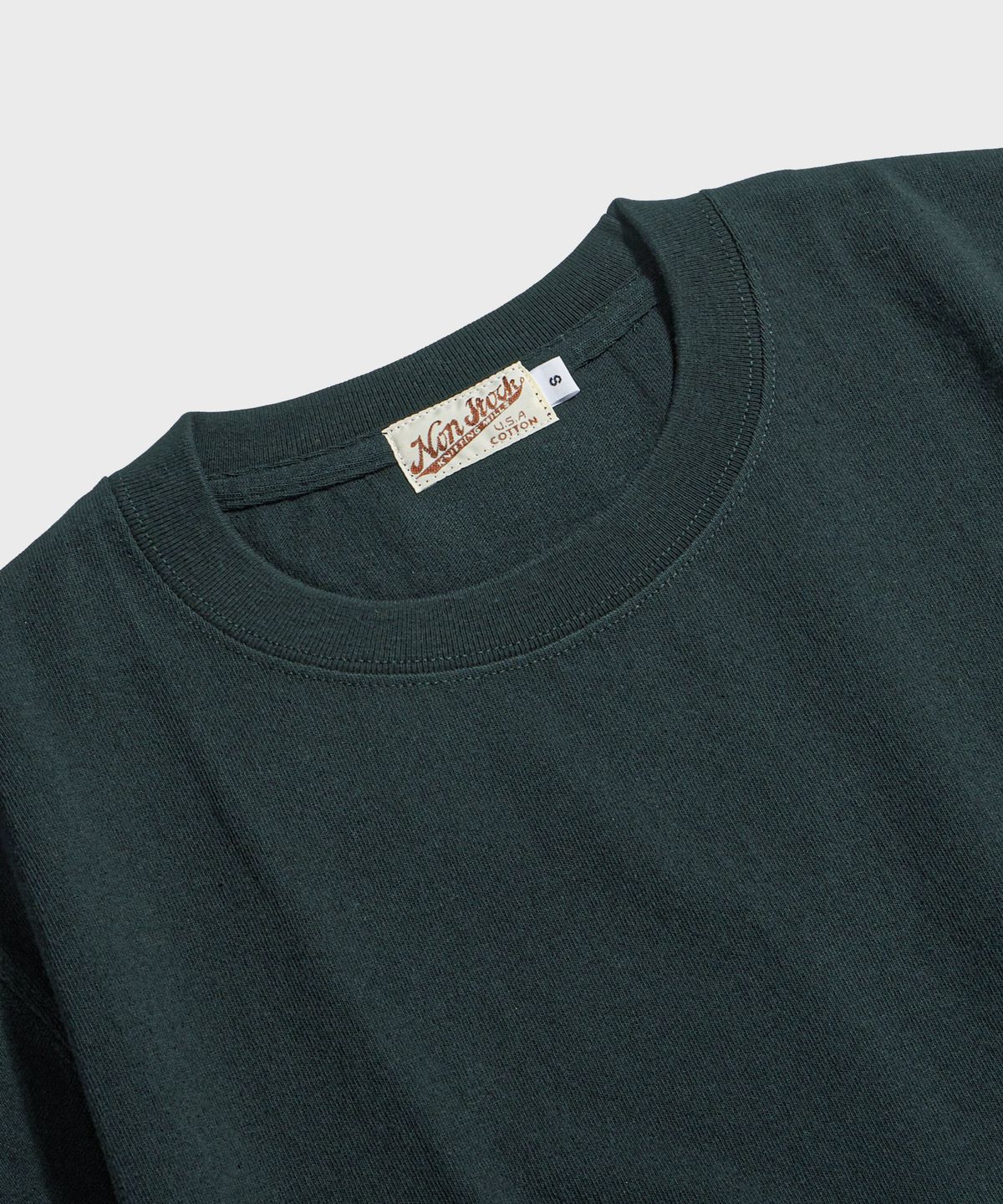브론슨(BRONSON) 9oz USA Cotton Tubular Tee Dark Green