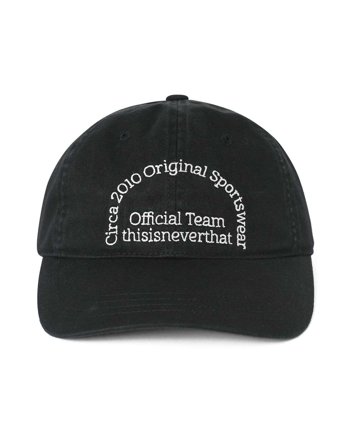 디스이즈네버댓(THISISNEVERTHAT) TNT Team Cap Black