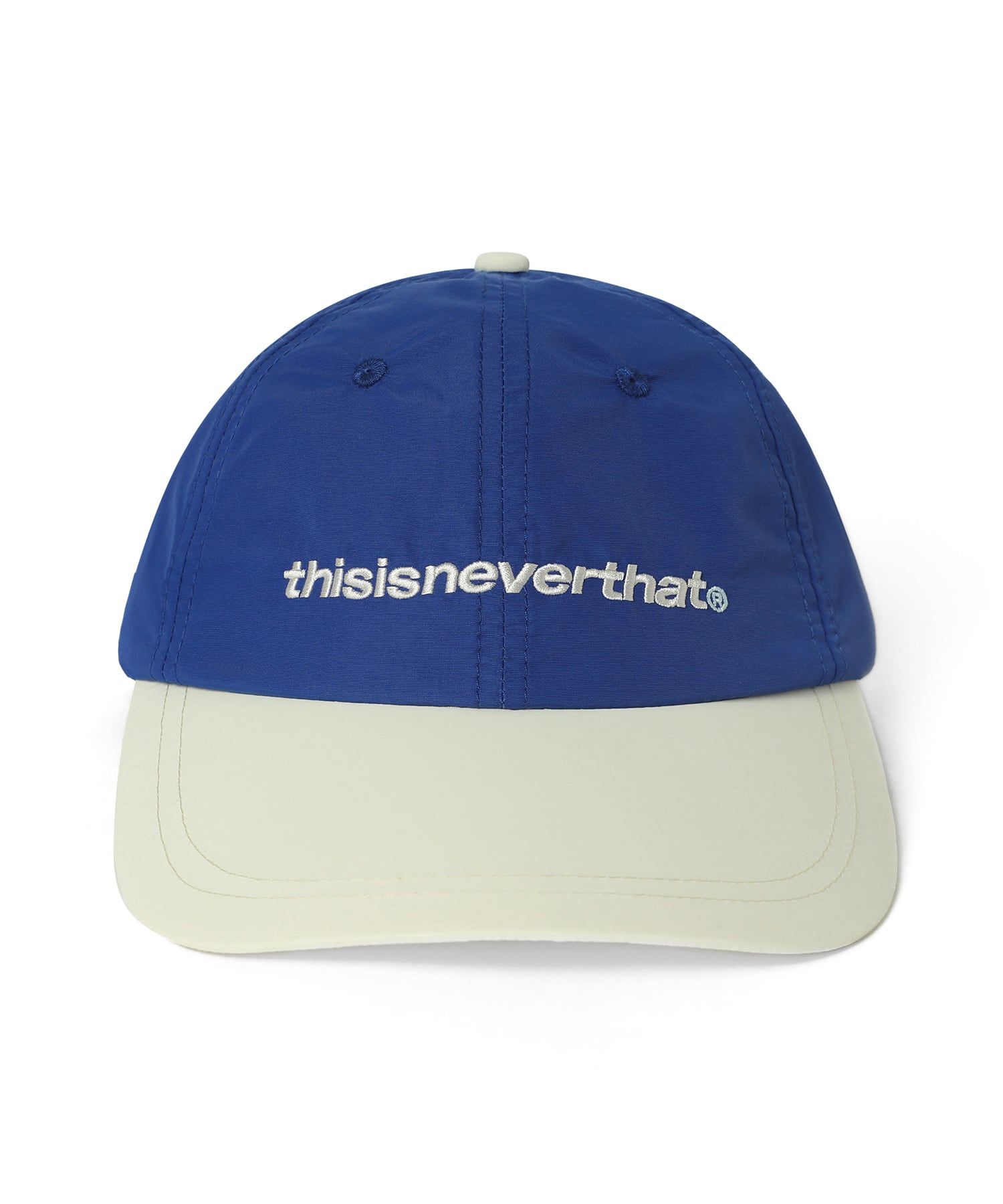 MUSINSA | thisisneverthat® SP-Logo Nylon Cap - Blue/Ivory