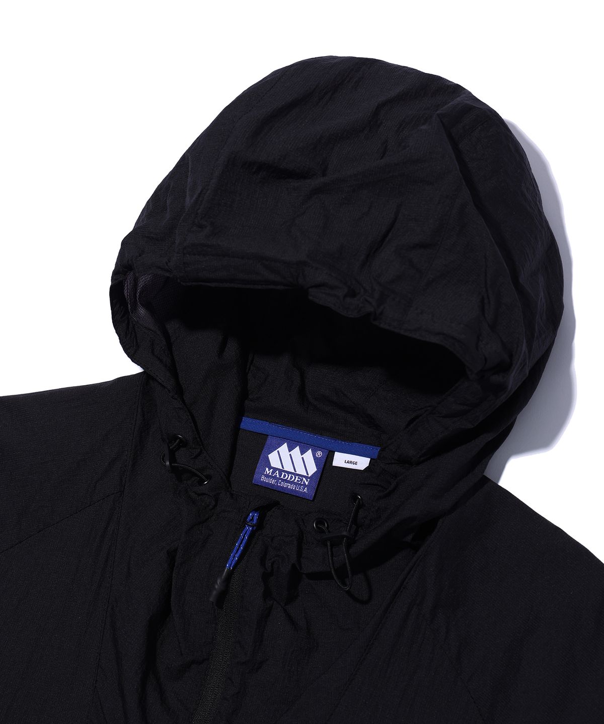 매든(MADDEN) Packable Windbreaker Black