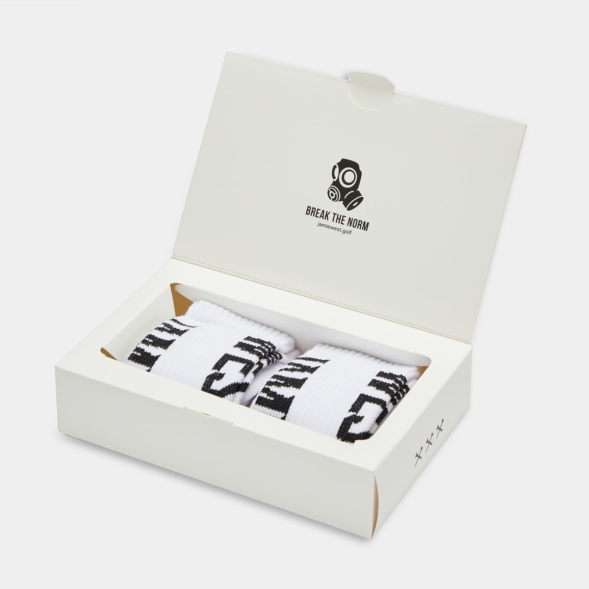 제이미웨스트(JAMIE WEST) 빌리 스포츠 양말 2 PACK (화이트)