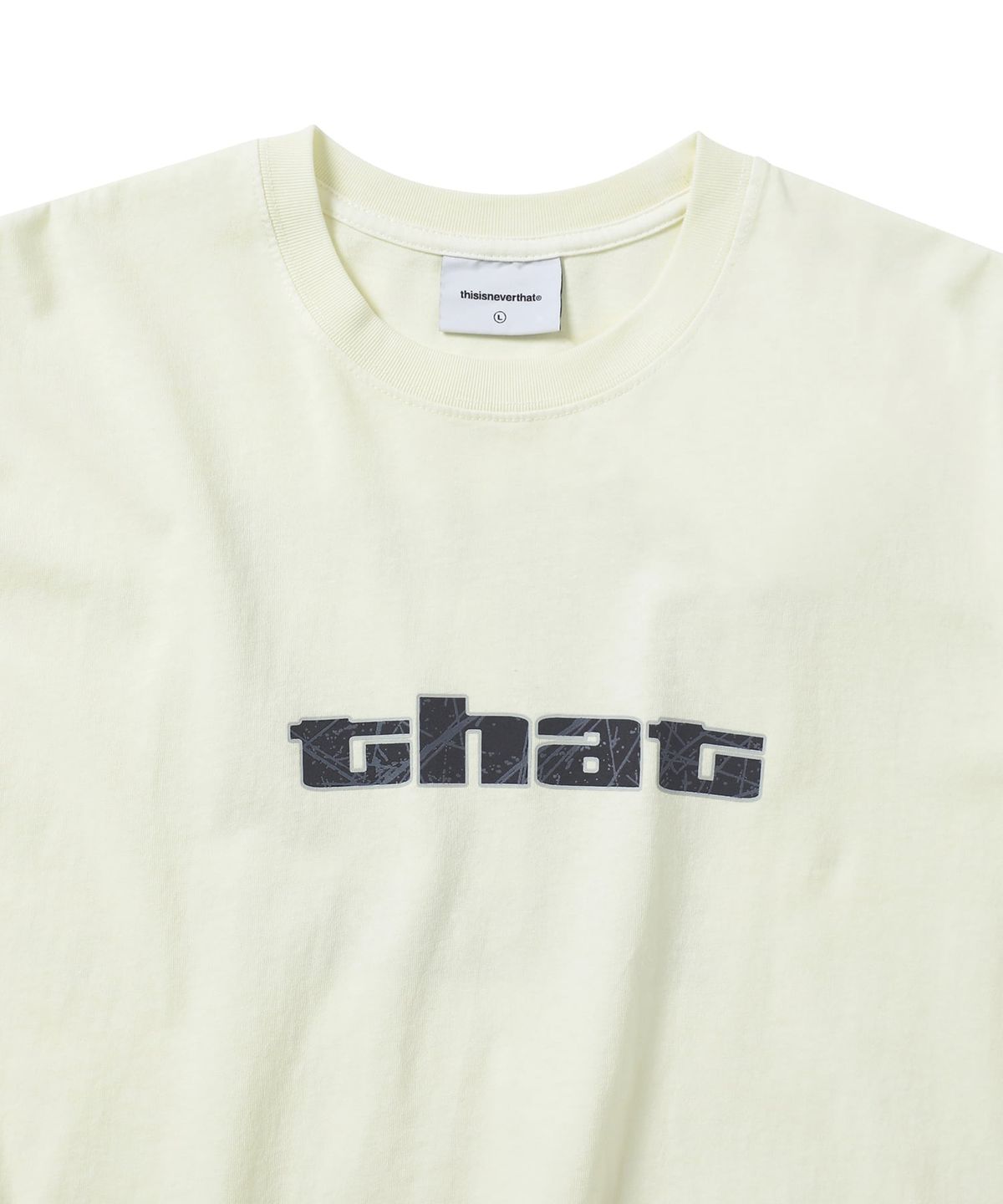 디스이즈네버댓(THISISNEVERTHAT) Big Initial Tee Ivory