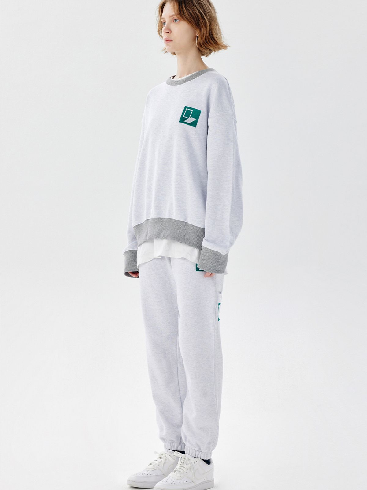 챈세스노이(CHANCE'S NOI) DoorBox Sweat Joger Pants (Melange)