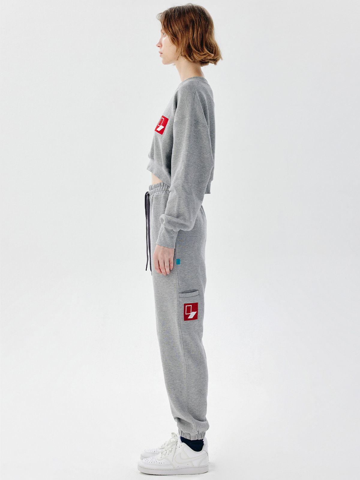 챈세스노이(CHANCE'S NOI) DoorBox Sweat Joger Pants (Gray)