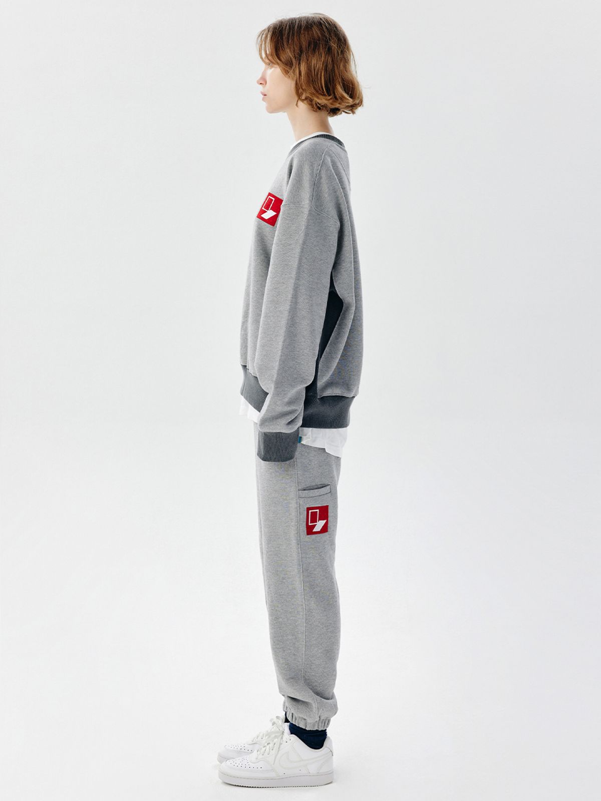 챈세스노이(CHANCE'S NOI) DoorBox Sweat Joger Pants (Gray)