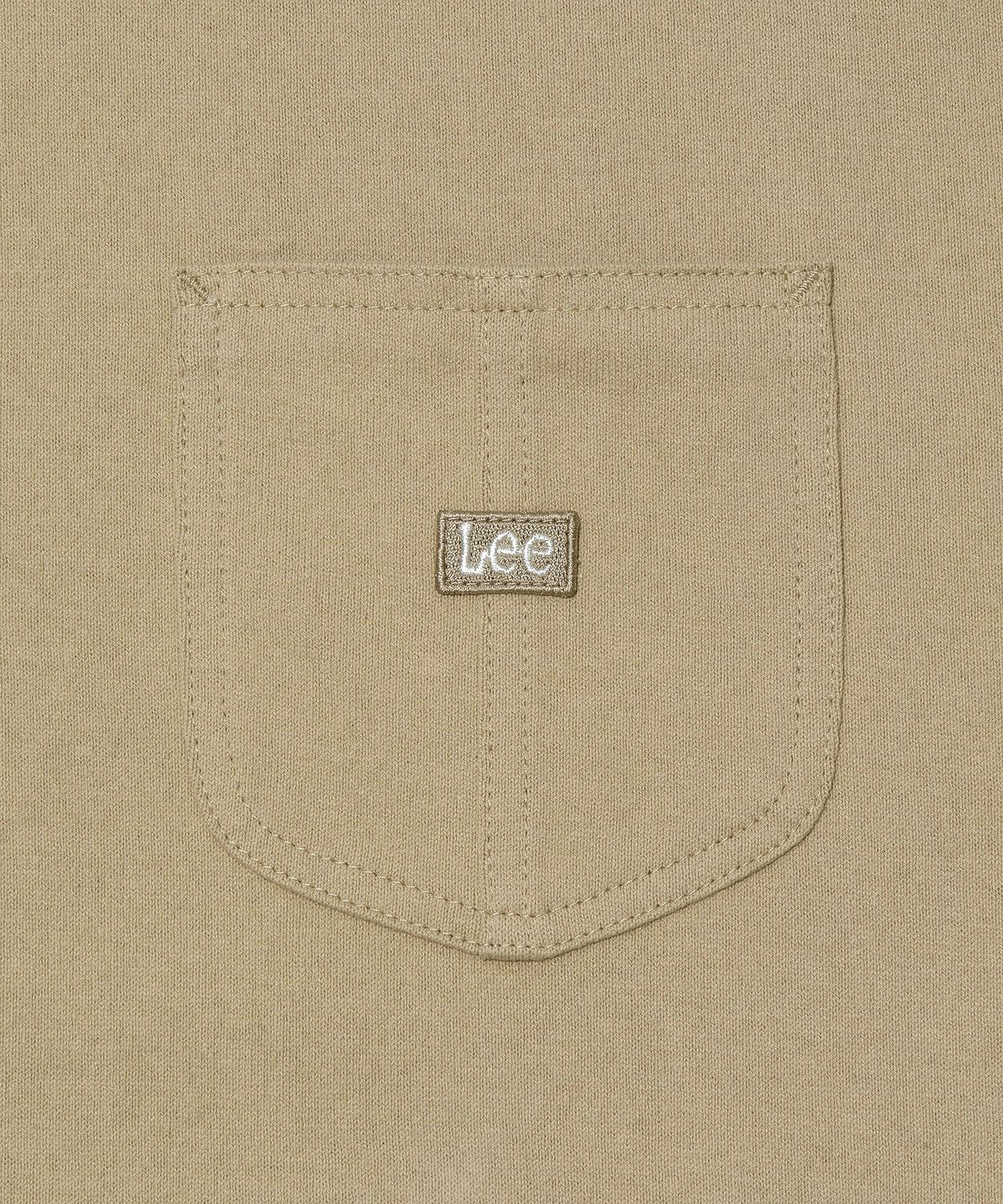 리(LEE) 로고 포켓 티셔츠 베이지