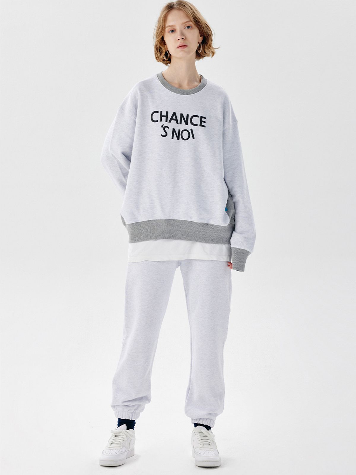 챈세스노이(CHANCE'S NOI) Snoi Sweat Joger Pants (Melange)