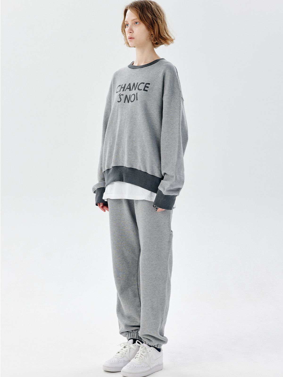 챈세스노이(CHANCE'S NOI) Snoi Sweat Joger Pants (Gray)