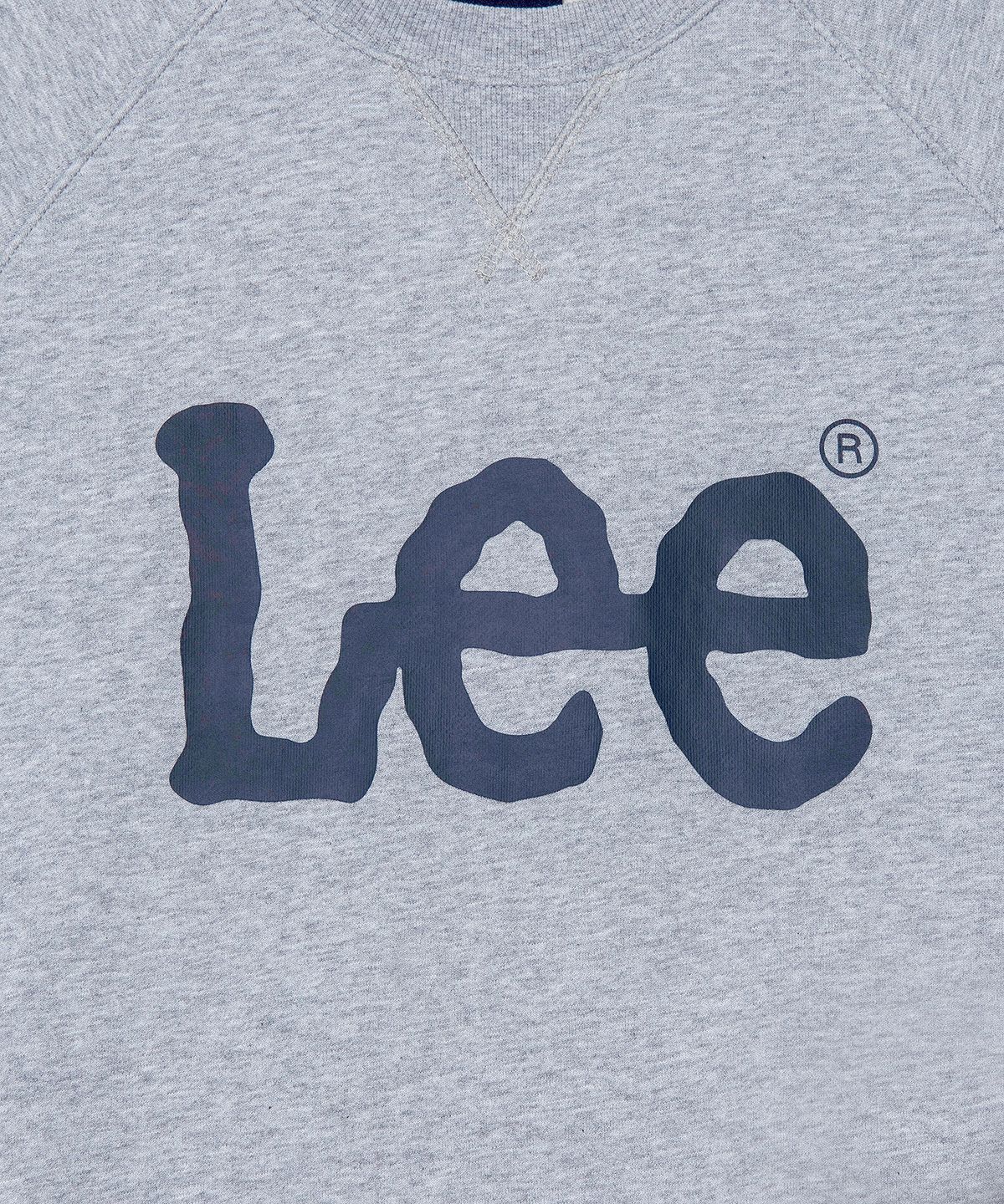 리(LEE) 빅 트위치 숏 슬리브 맨투맨 그레이