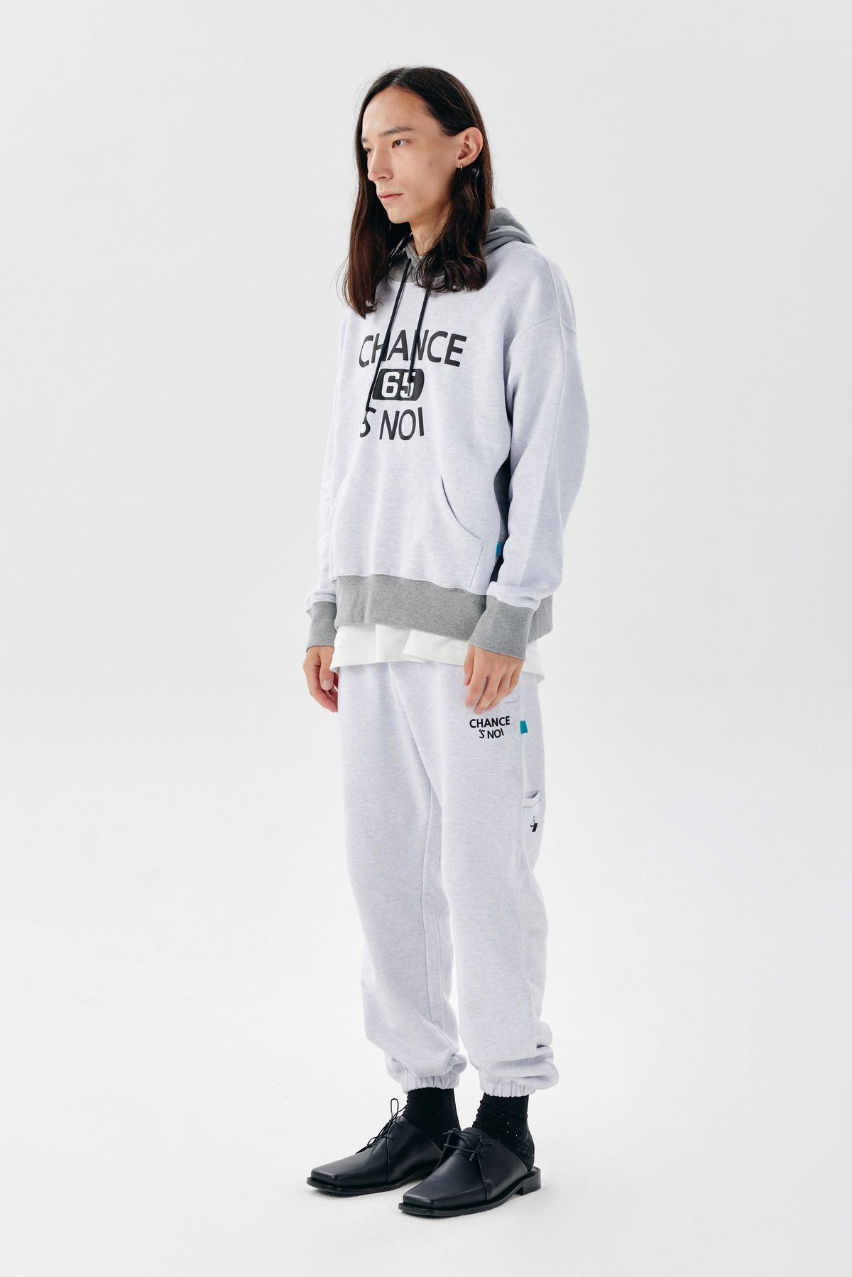 챈세스노이(CHANCE'S NOI) Basket Sweat Hoody (Mix-Melange)