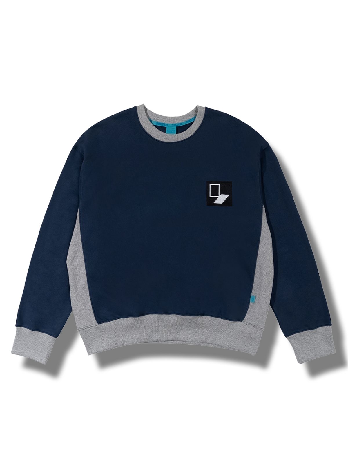 챈세스노이(CHANCE'S NOI) DoorBox Sweat Shirt (Mix-Navy)