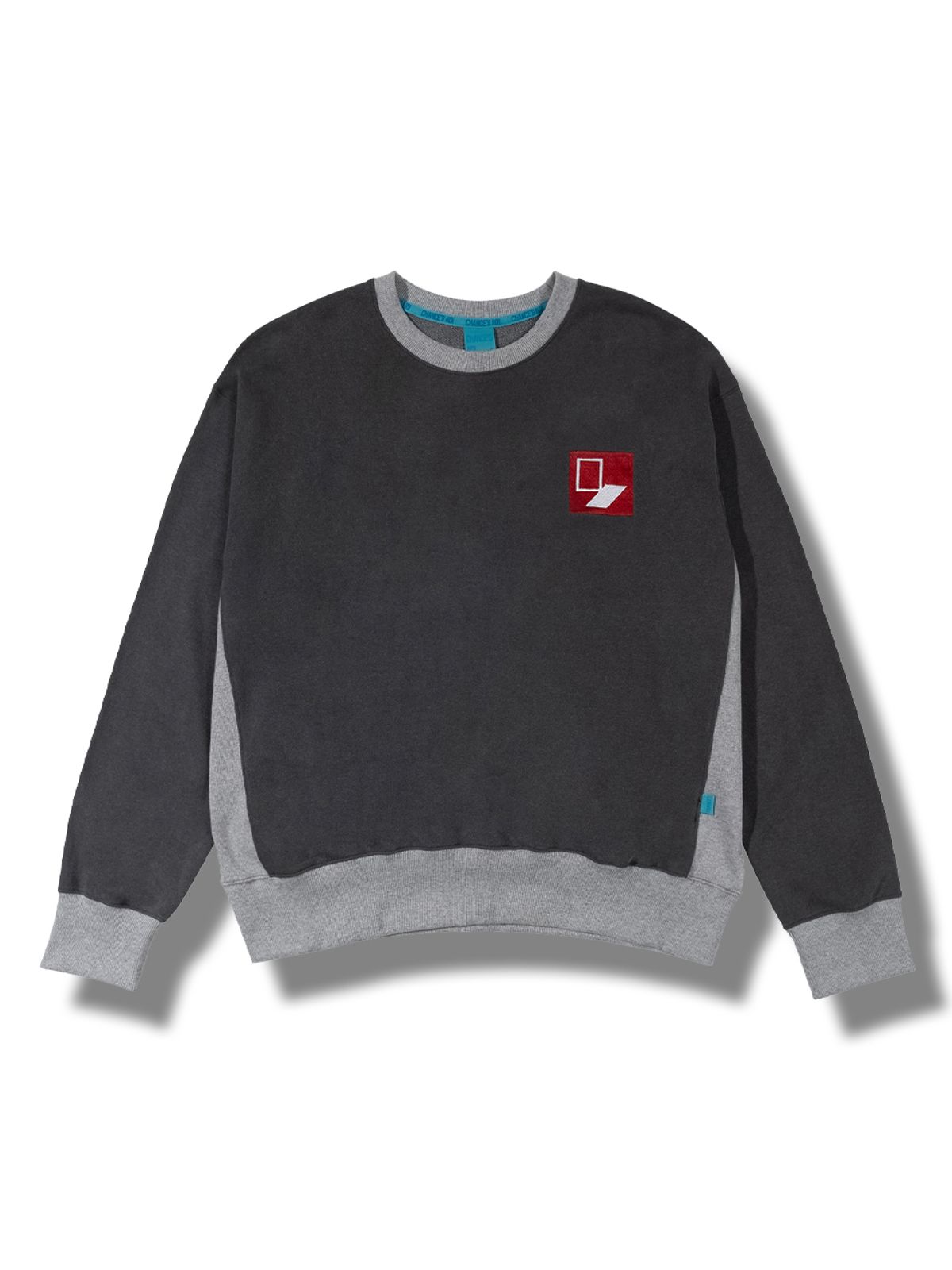 챈세스노이(CHANCE'S NOI) DoorBox Sweat Shirt (Mix-Chacoal)