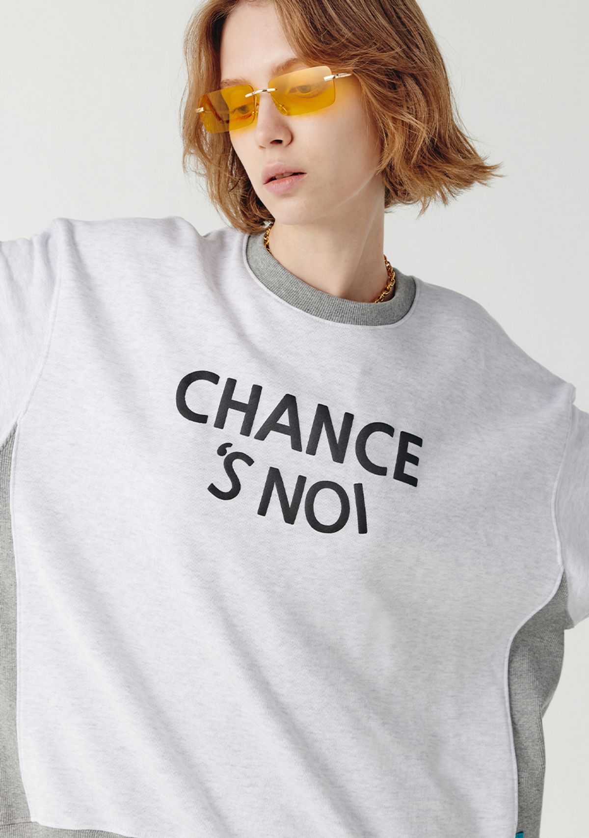 챈세스노이(CHANCE'S NOI) Snoi Sweat Shirt (Mix-Melange)