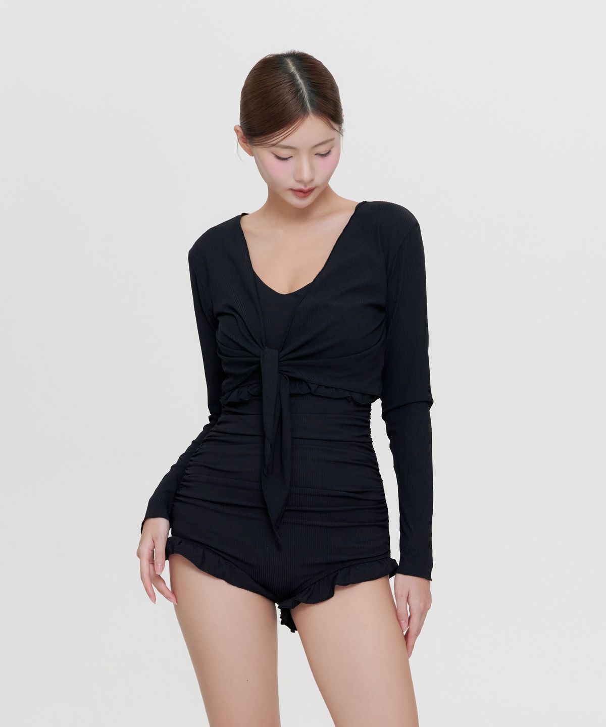 벤디스(VENDIS) [2PCS] 젤리러브 모노키니 가디건 세트