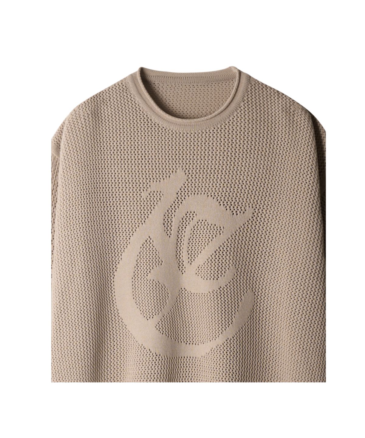 이티씨이(ETCE) CIRCLE LOGO KNIT (BEIGE)