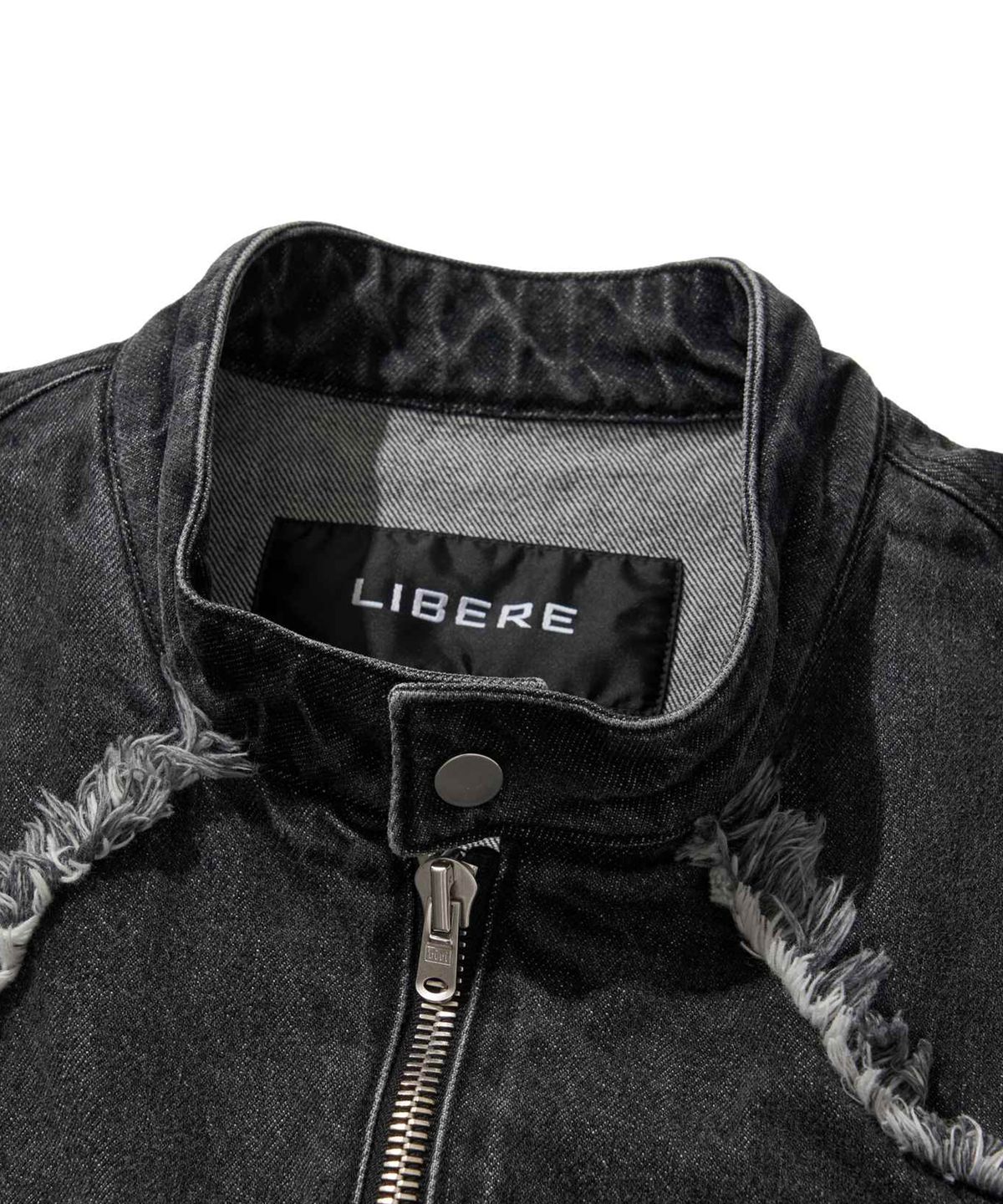 리베레(LIBERE) DENIM BIKER JACKET / BLACK