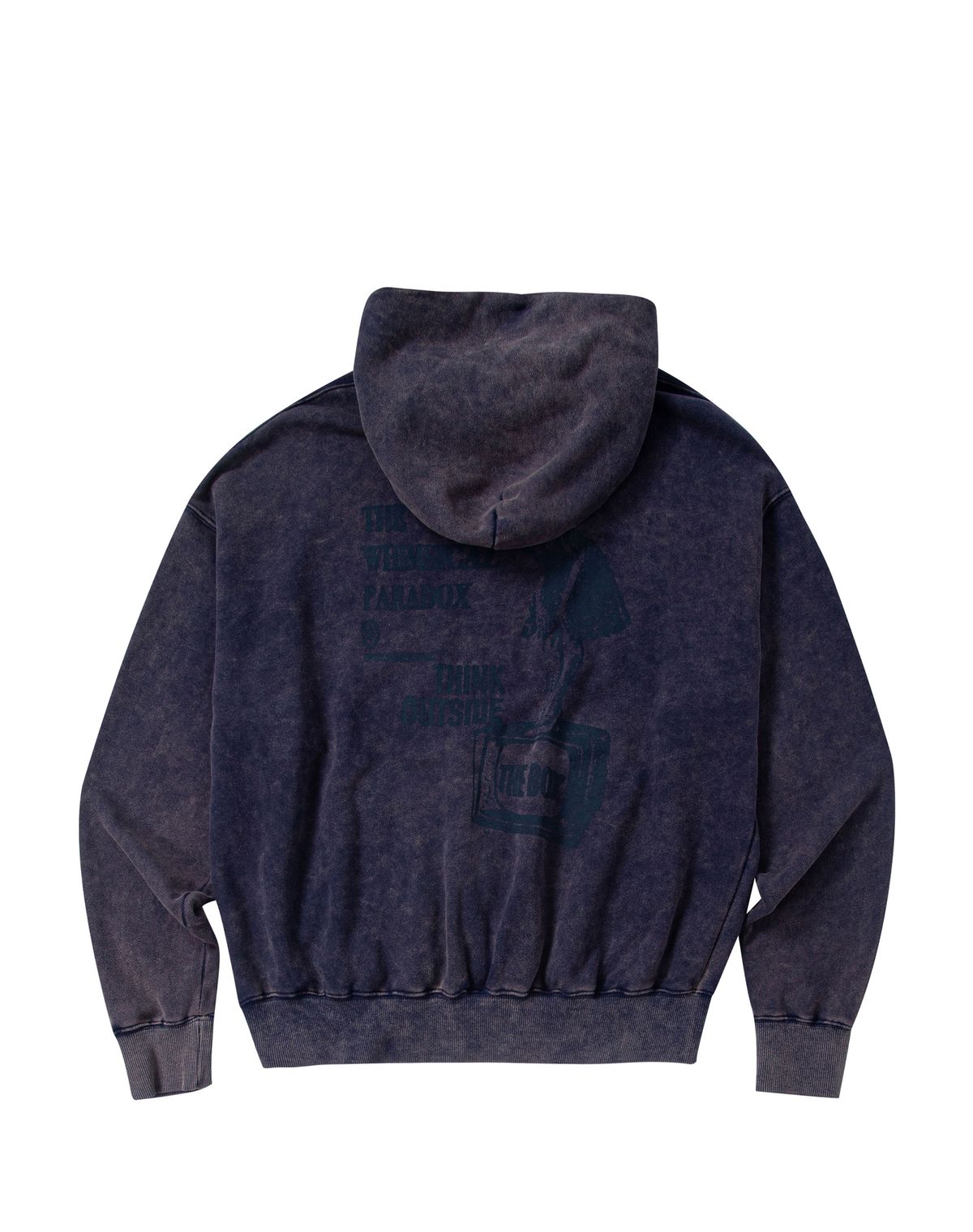 커넥트엑스(CONECTX) Oversized Washed Graphic Hoodie